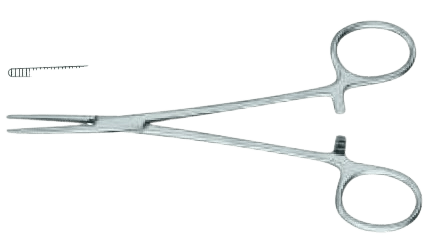 Затискач кровозупинний Лерiха, прямий, 150 мм Surgimax 06-235-15